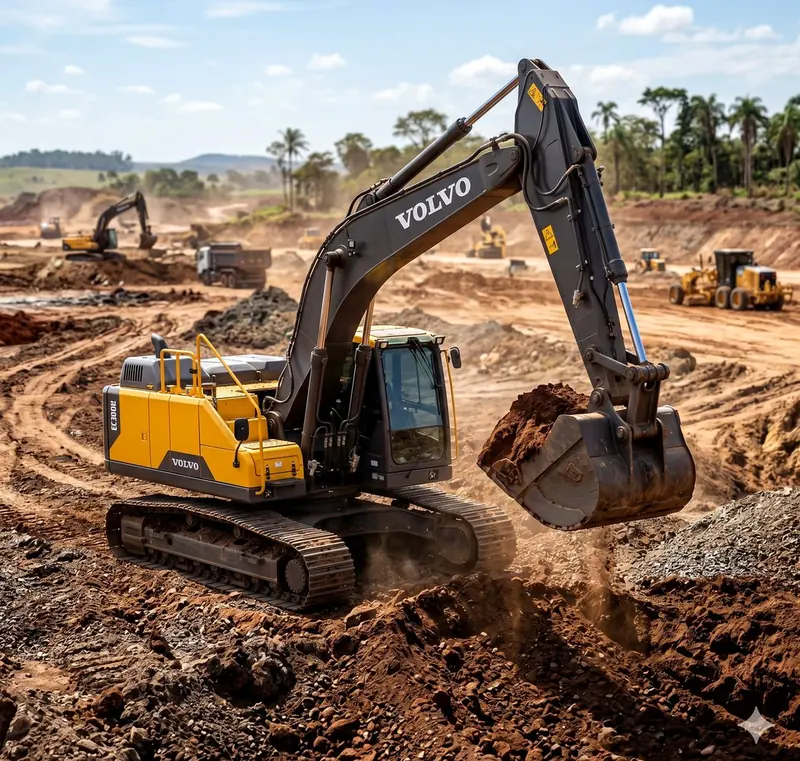 Carregadeira Volvo em operação – Unitec Soluções em Equipamentos Volvo